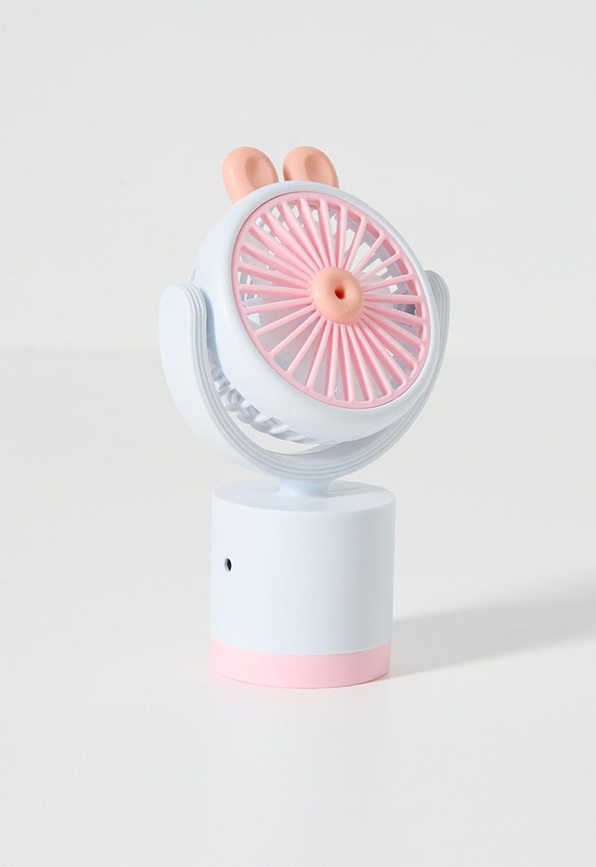 Pop Candy - Animal ear handheld fan - lt blue & pink