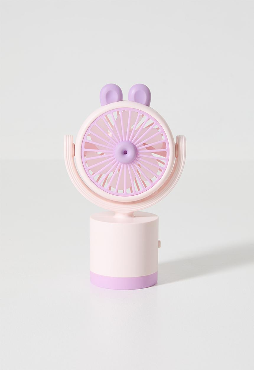 Pop Candy - Animal ear handheld fan - lt pink & lilac