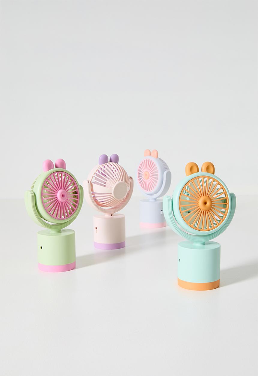 Pop Candy - Animal ear handheld fan - lt pink & lilac
