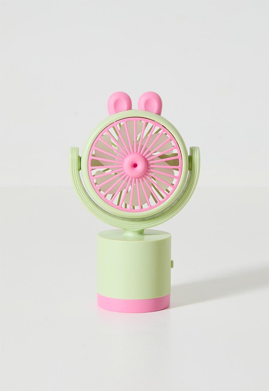 Pop Candy - Animal ear handheld fan - mint green & pink