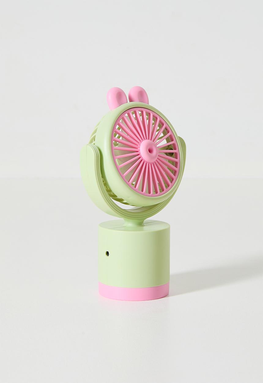 Pop Candy - Animal ear handheld fan - mint green & pink