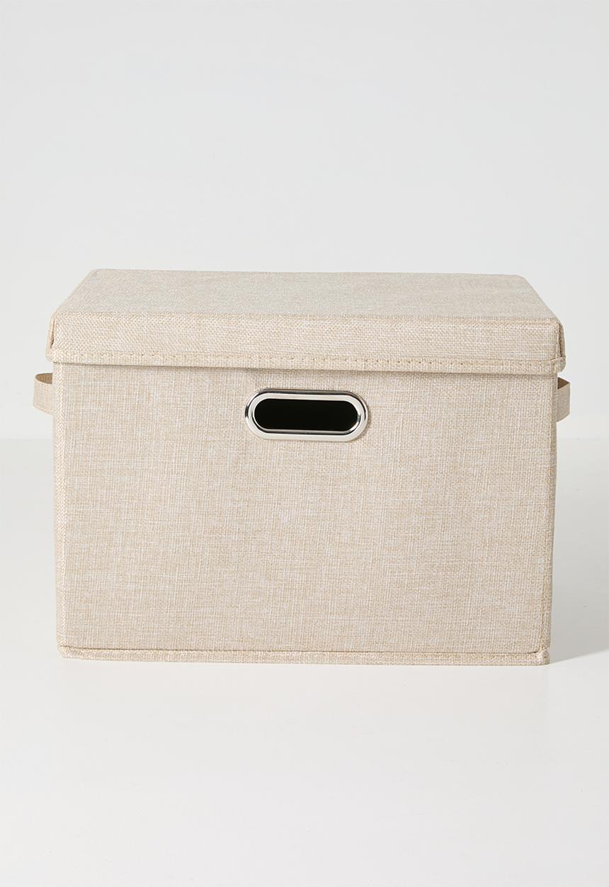 Pop Candy - Canvas storage box (S) - oatmeal