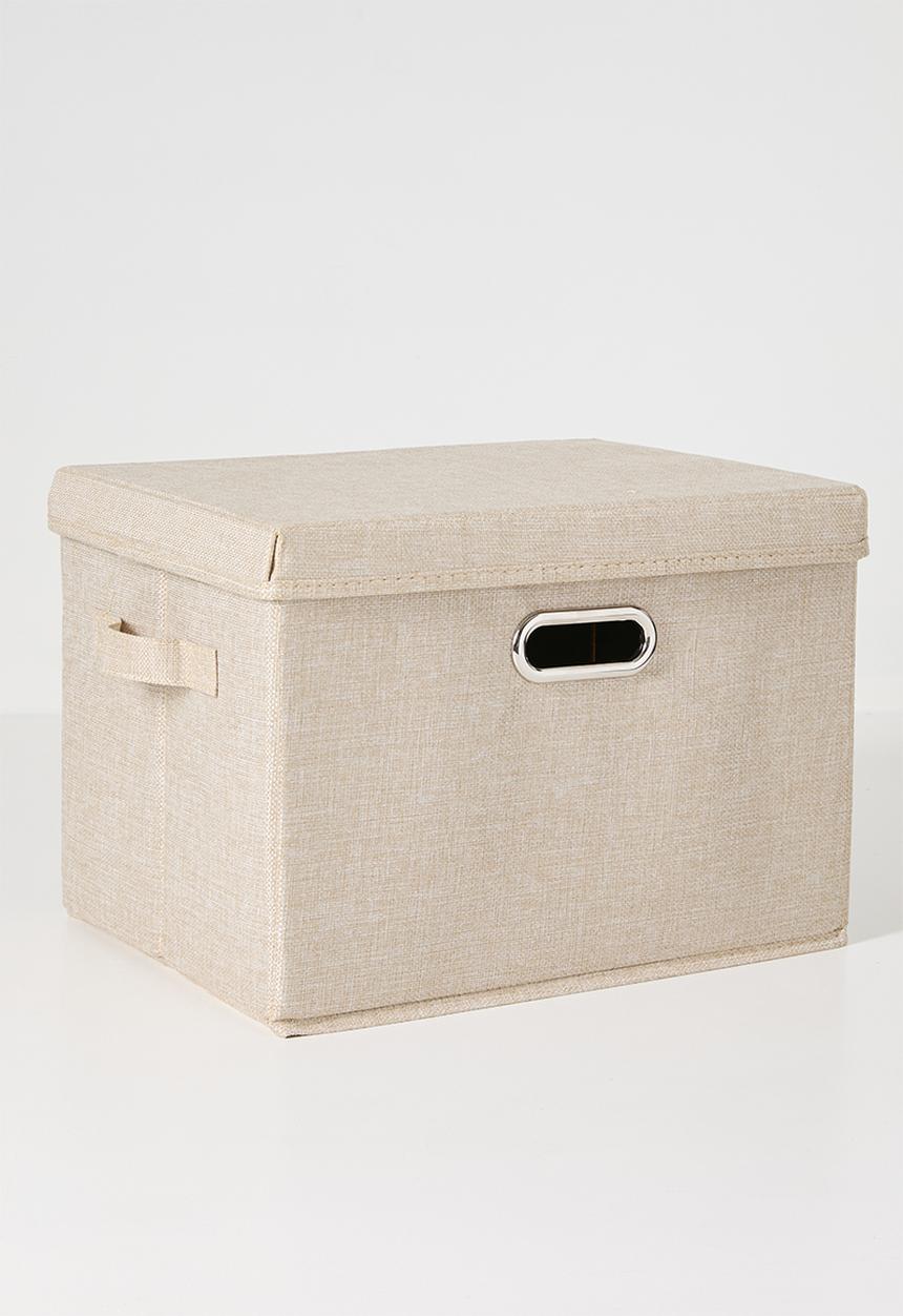 Pop Candy - Canvas storage box (S) - oatmeal