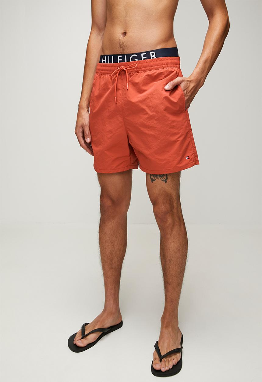 Tommy Hilfiger - Mid-Length Swim Shorts- Terra Red