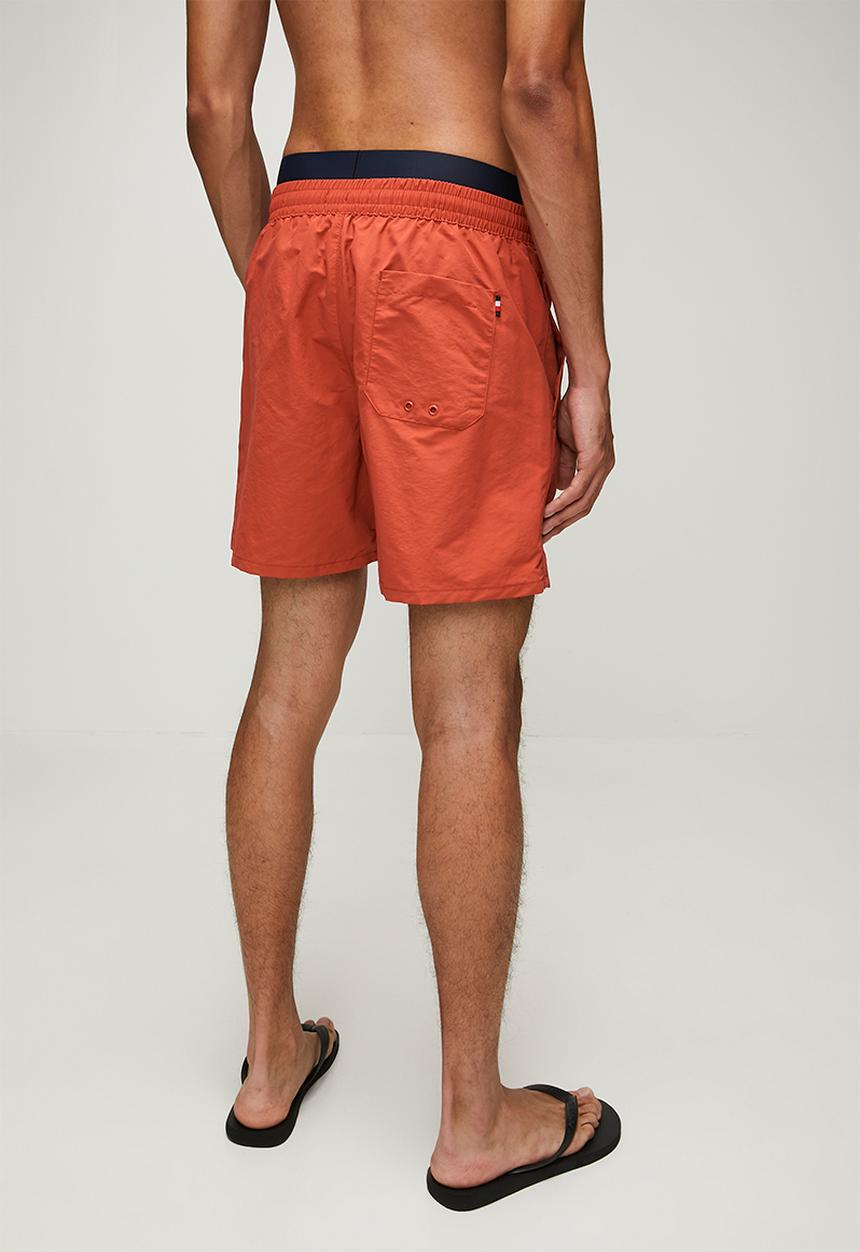 Tommy Hilfiger - Mid-Length Swim Shorts- Terra Red