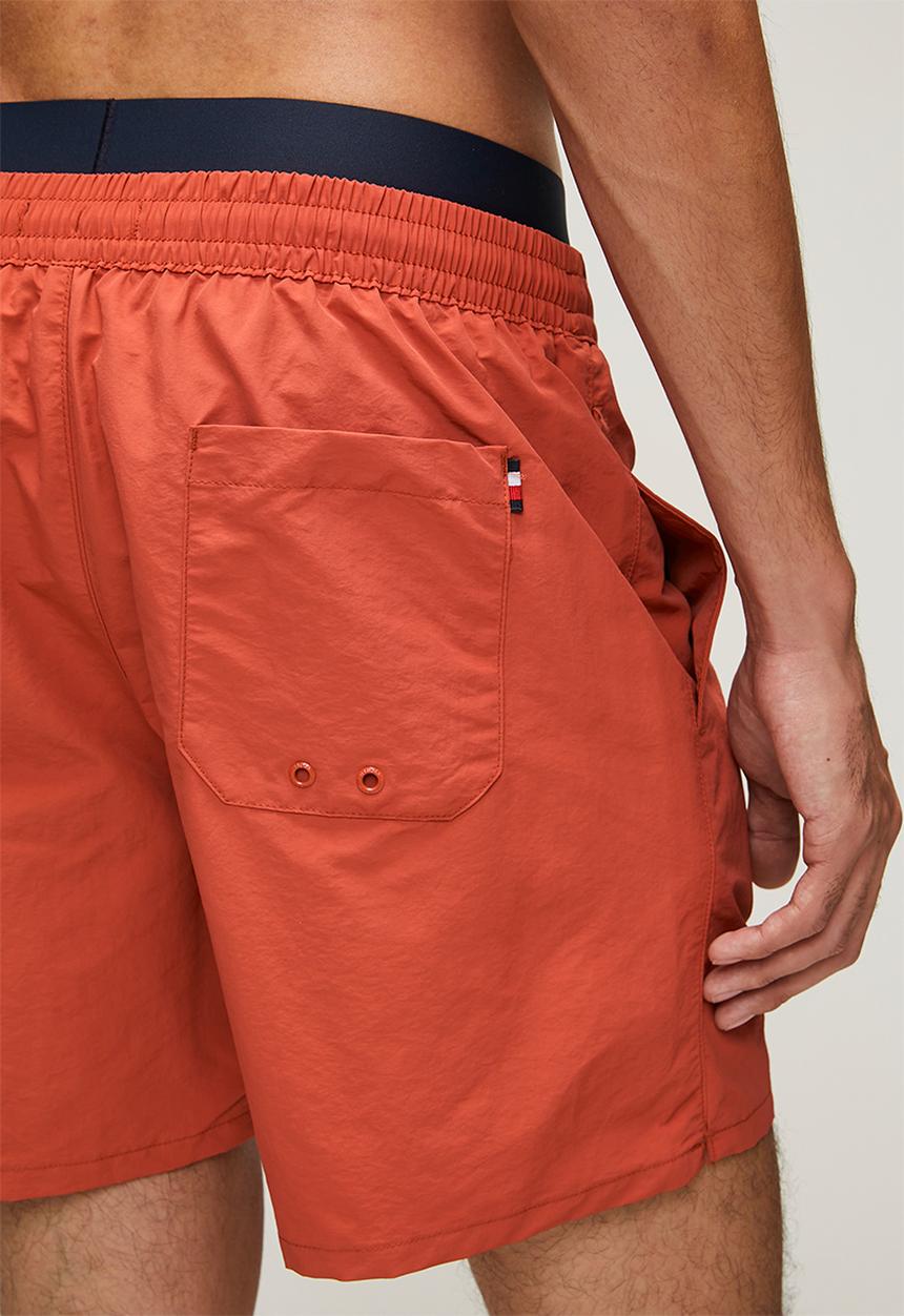 Tommy Hilfiger - Mid-Length Swim Shorts- Terra Red