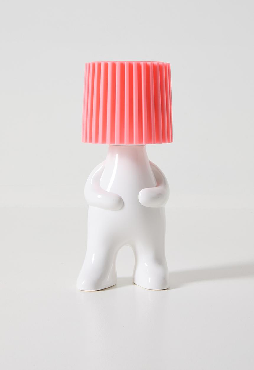 Pop Candy - Bottle cap character nigh light - pink/white