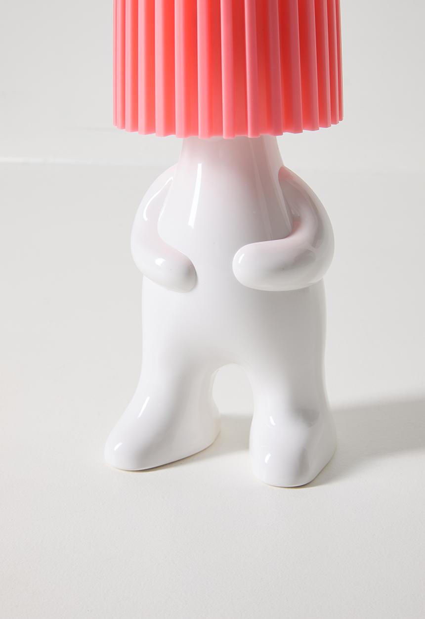 Pop Candy - Bottle cap character nigh light - pink/white