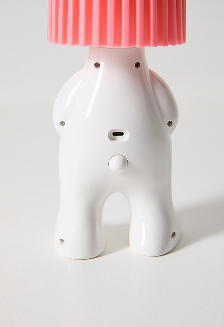 Pop Candy - Bottle cap character nigh light - pink/white