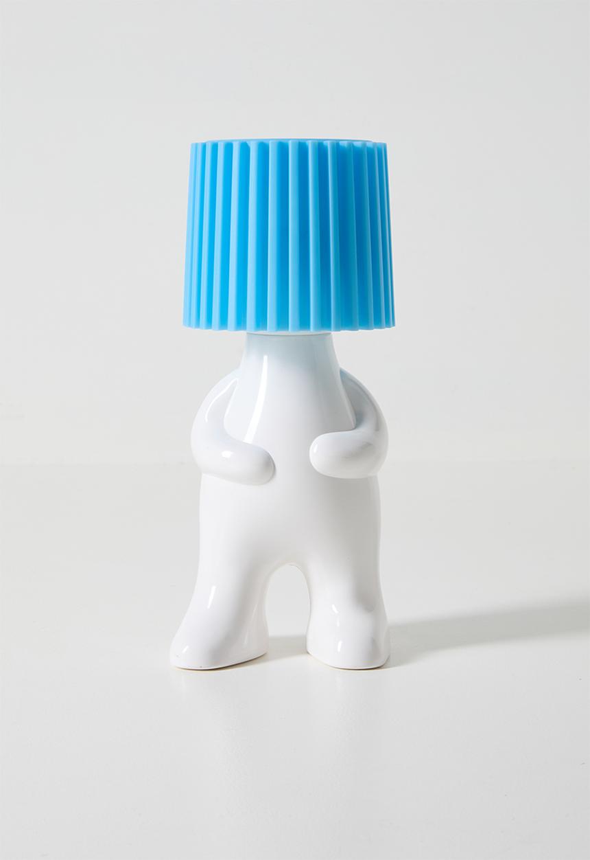 Pop Candy - Bottle cap character nigh light - blue/white