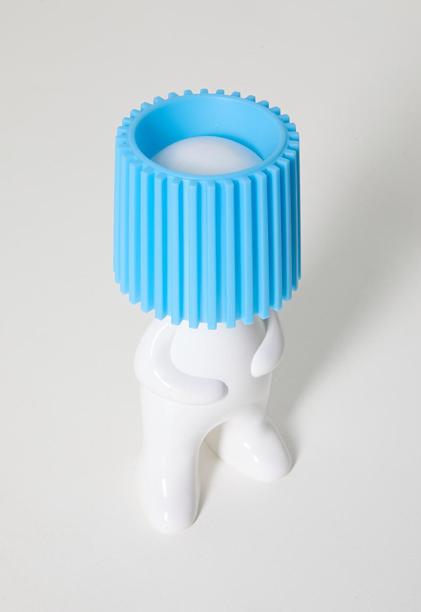 Pop Candy - Bottle cap character nigh light - blue/white