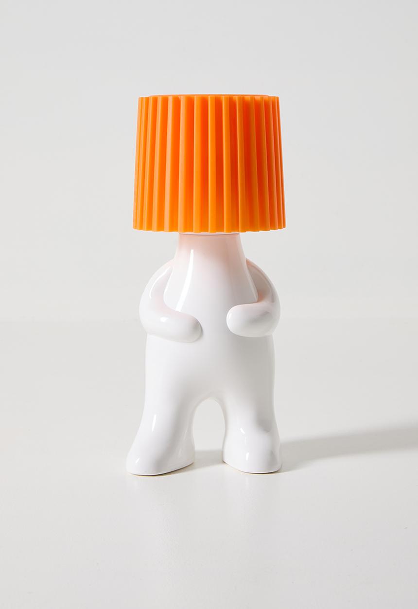 Pop Candy - Bottle cap character nigh light - orange/white