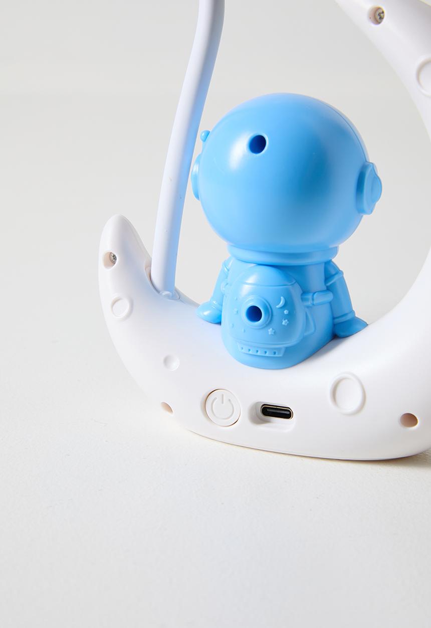 Pop Candy - Astro on the moon lamp - blue & off white