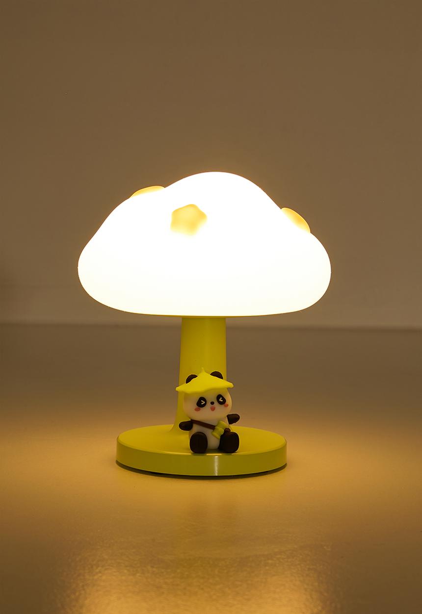 Pop Candy - Panda under mushroom lamp - green/white