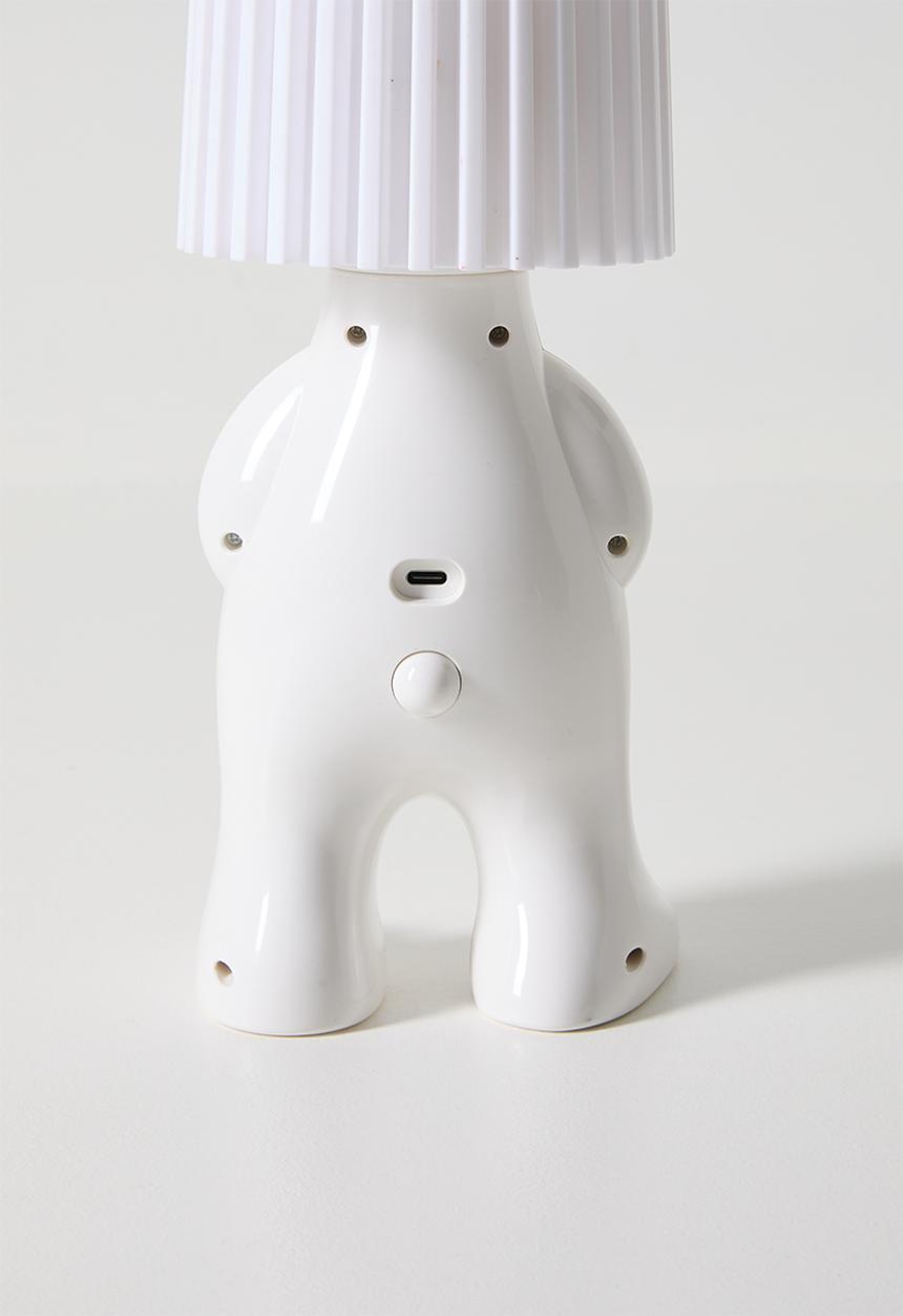 Pop Candy - Bottle cap character nigh light - white