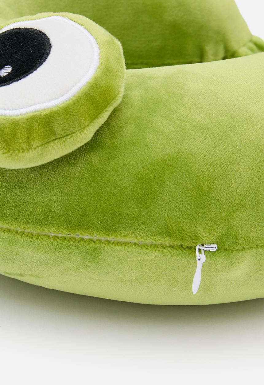 Pop Candy - Plush open-eyed character neck pillow set - moss green