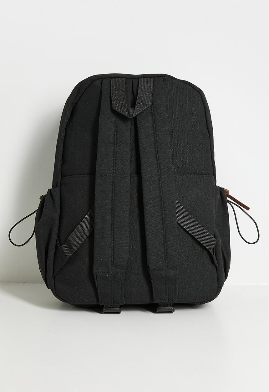 Pop Candy - PU zipper pull backpack - black