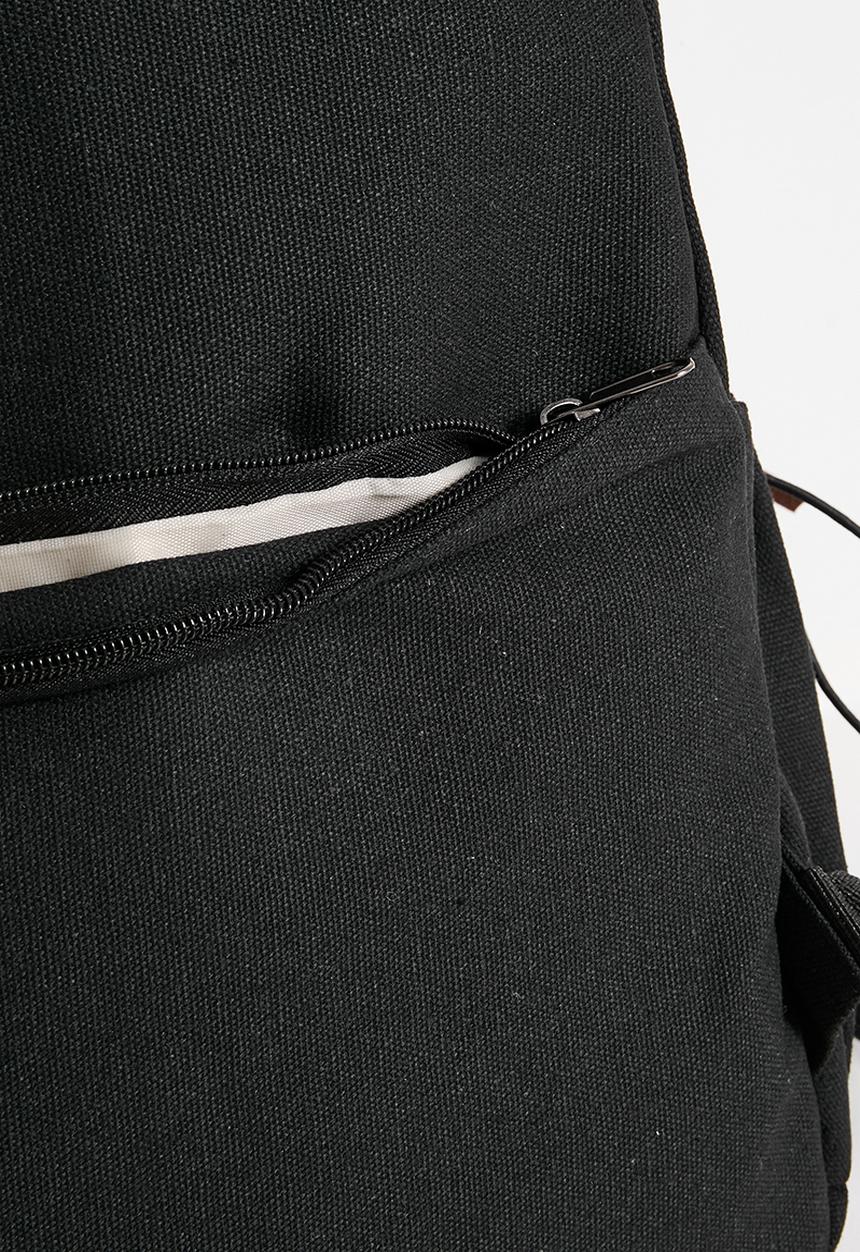 Pop Candy - PU zipper pull backpack - black