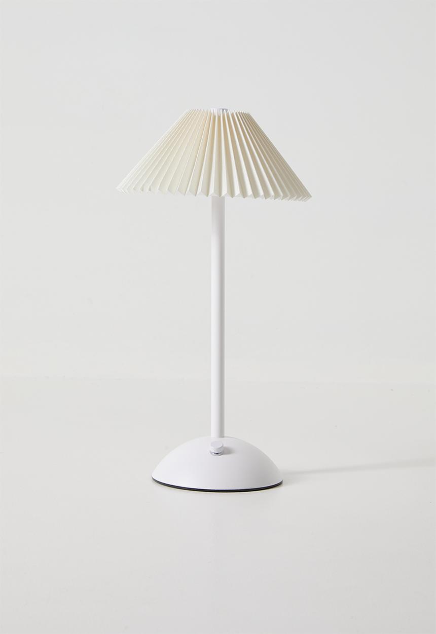 Pop Candy - Rechargeable LED pleated lamp - white