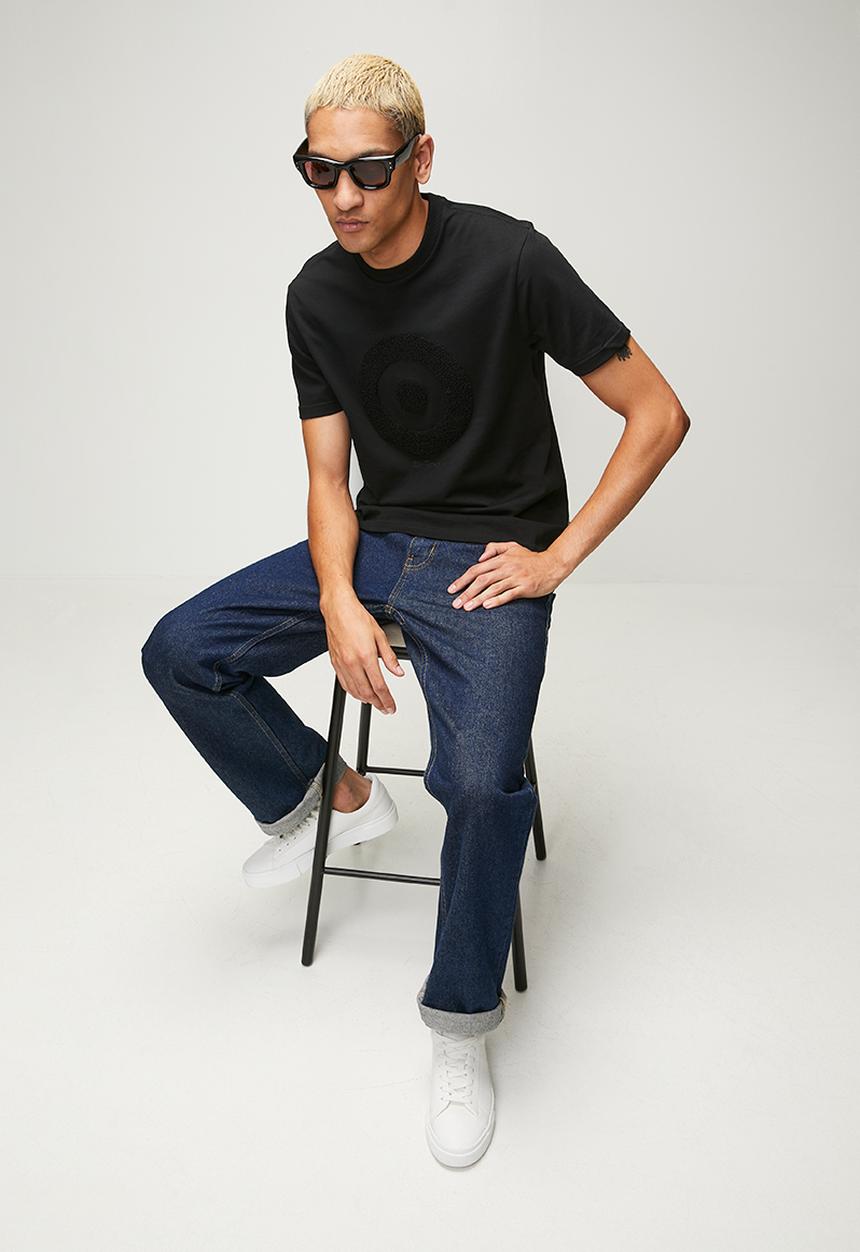 Ben Sherman - Target Towelling Tee Shirt 260Gsm - Black