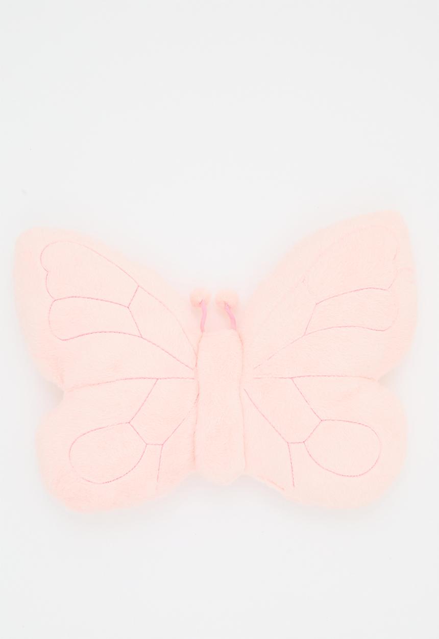 Pop Candy - Mochi minky butterfly-shaped cushion - pink