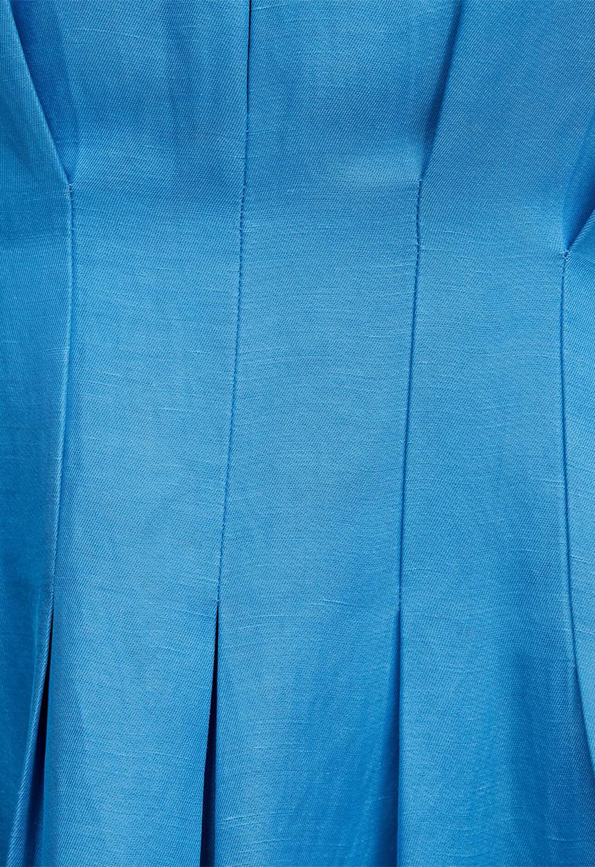 Forever New - Miller pleat halter midi dress - mediterranean blue