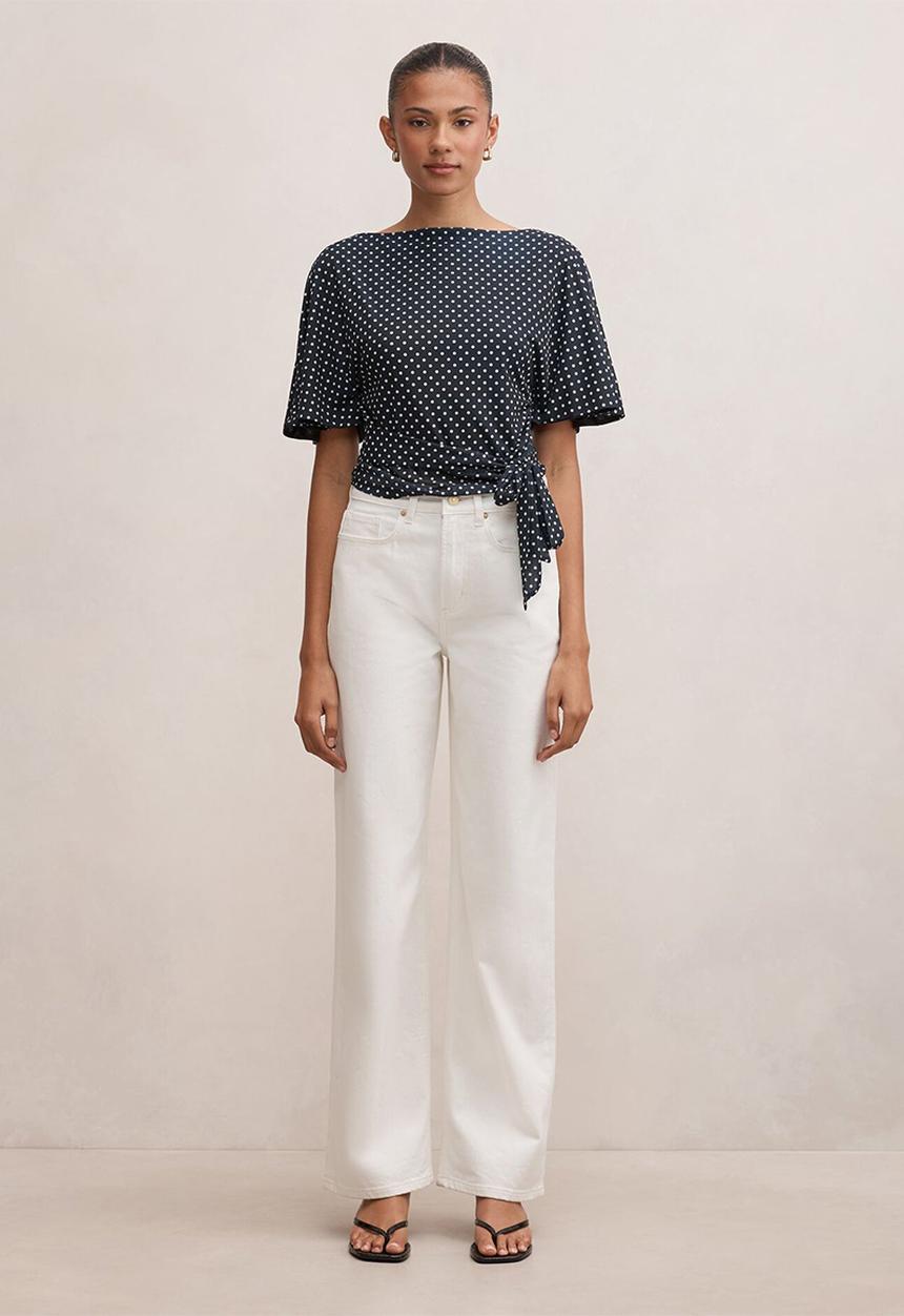 Forever New - Paige flutter sleeve tie back top - newton spot