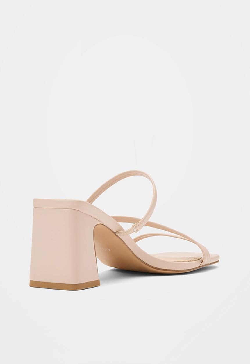 Forever New - Simone strappy mule block heel - neutral
