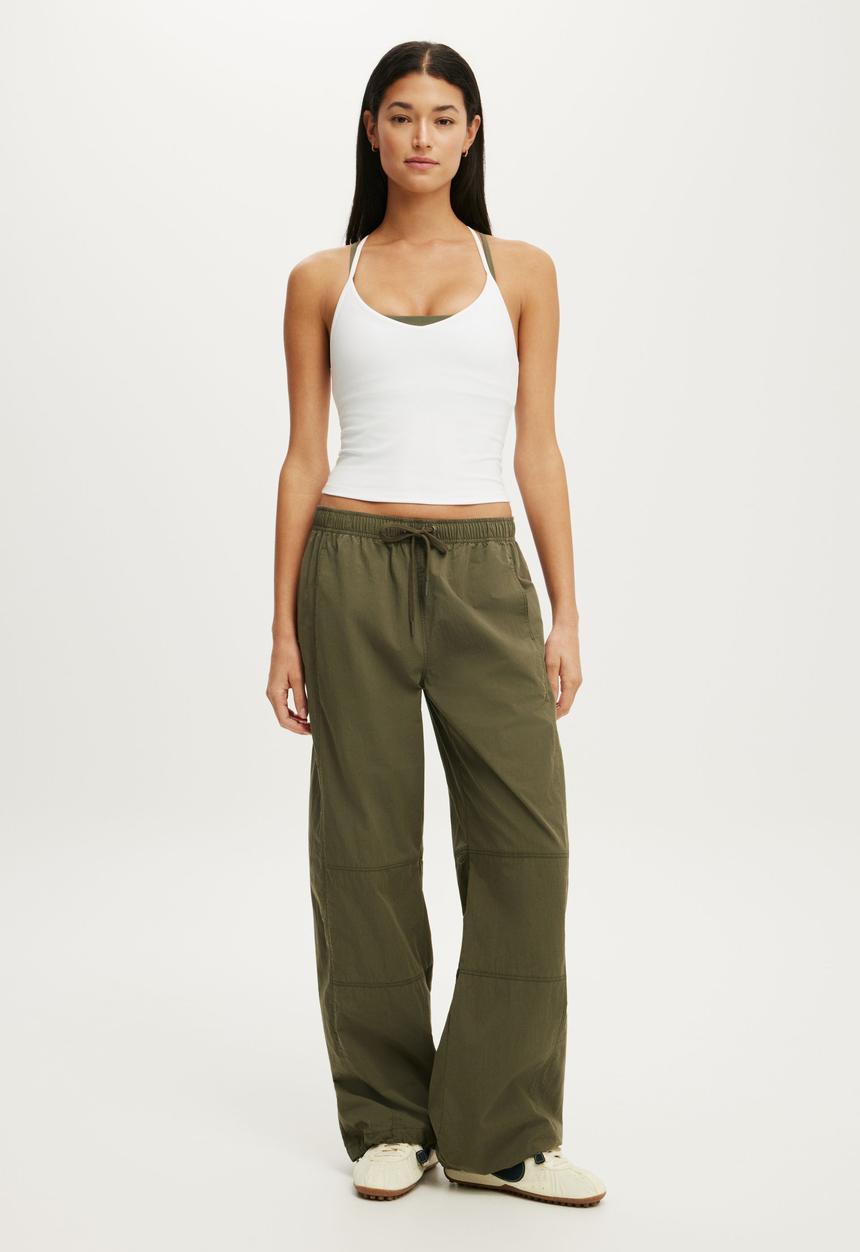 Cotton On - Utility Barrel Pant - Cuteility Green