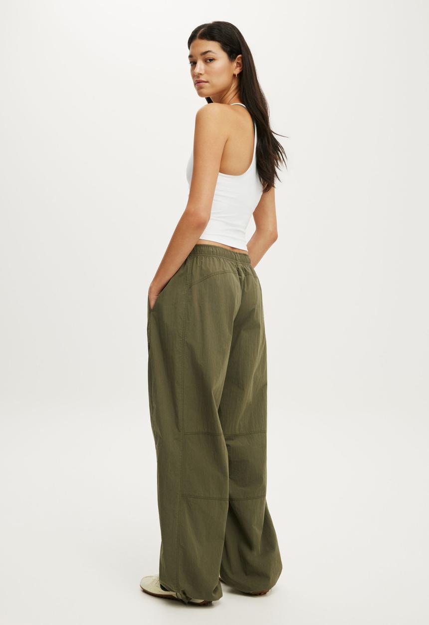 Cotton On - Utility Barrel Pant - Cuteility Green