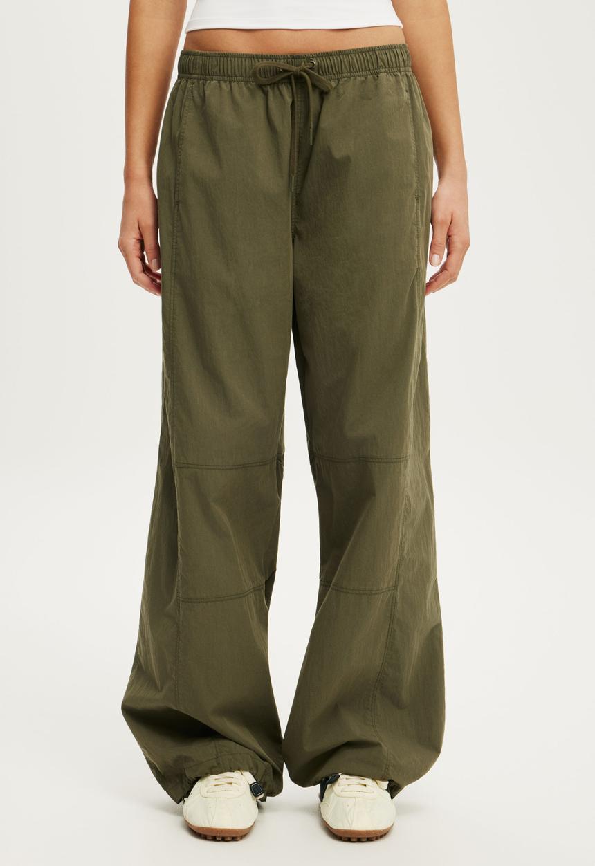 Cotton On - Utility Barrel Pant - Cuteility Green