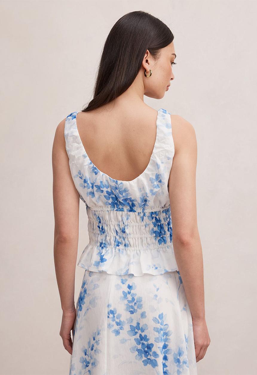 Forever New - Molly shirring top in suki floral co-ord