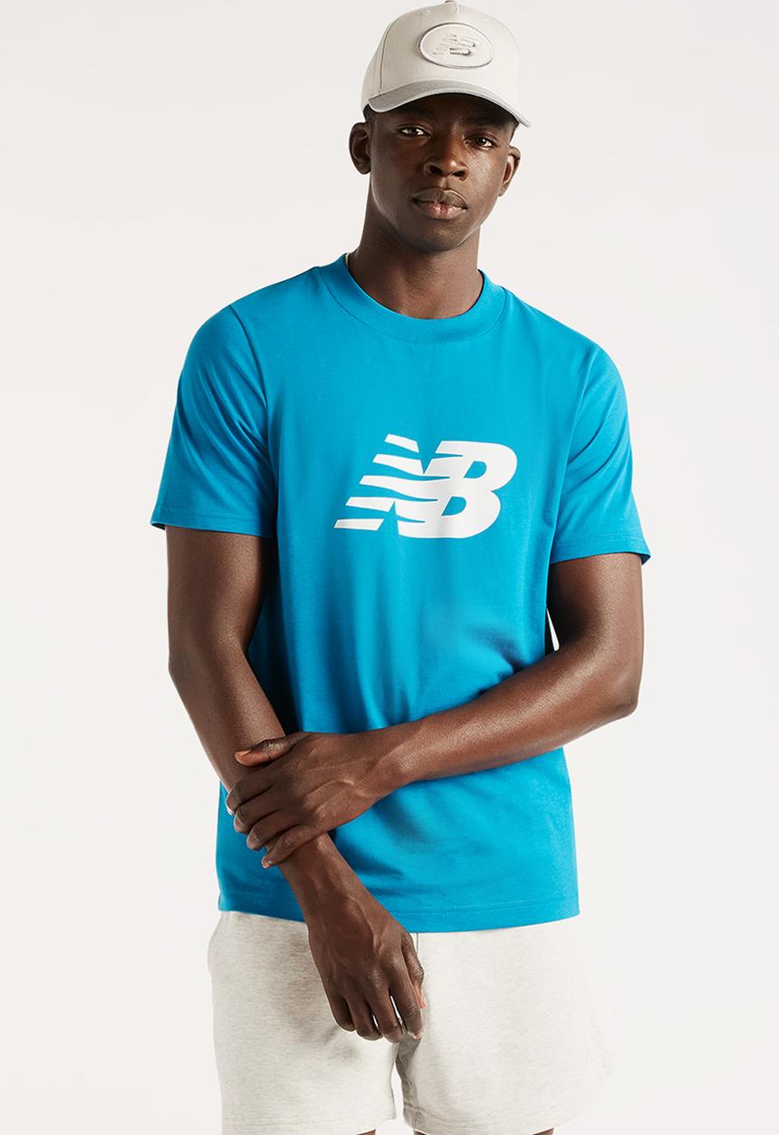 New Balance  - NB Sport Logo Tee - blue