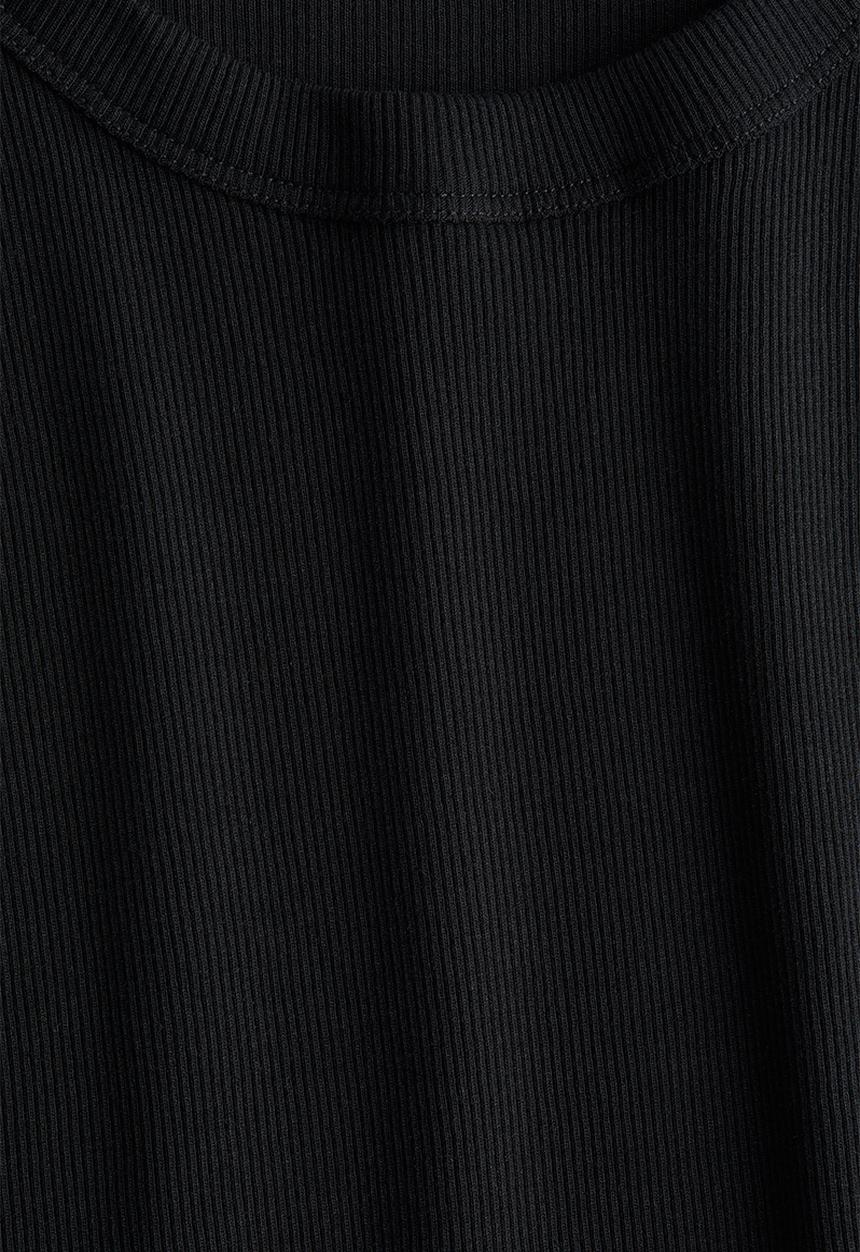 H&M - Ribbed vest top - black