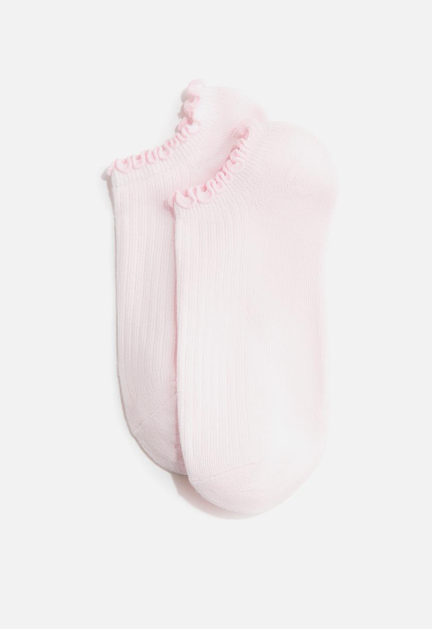 H&M - 5-Pack shaftless socks - pink/burgundy
