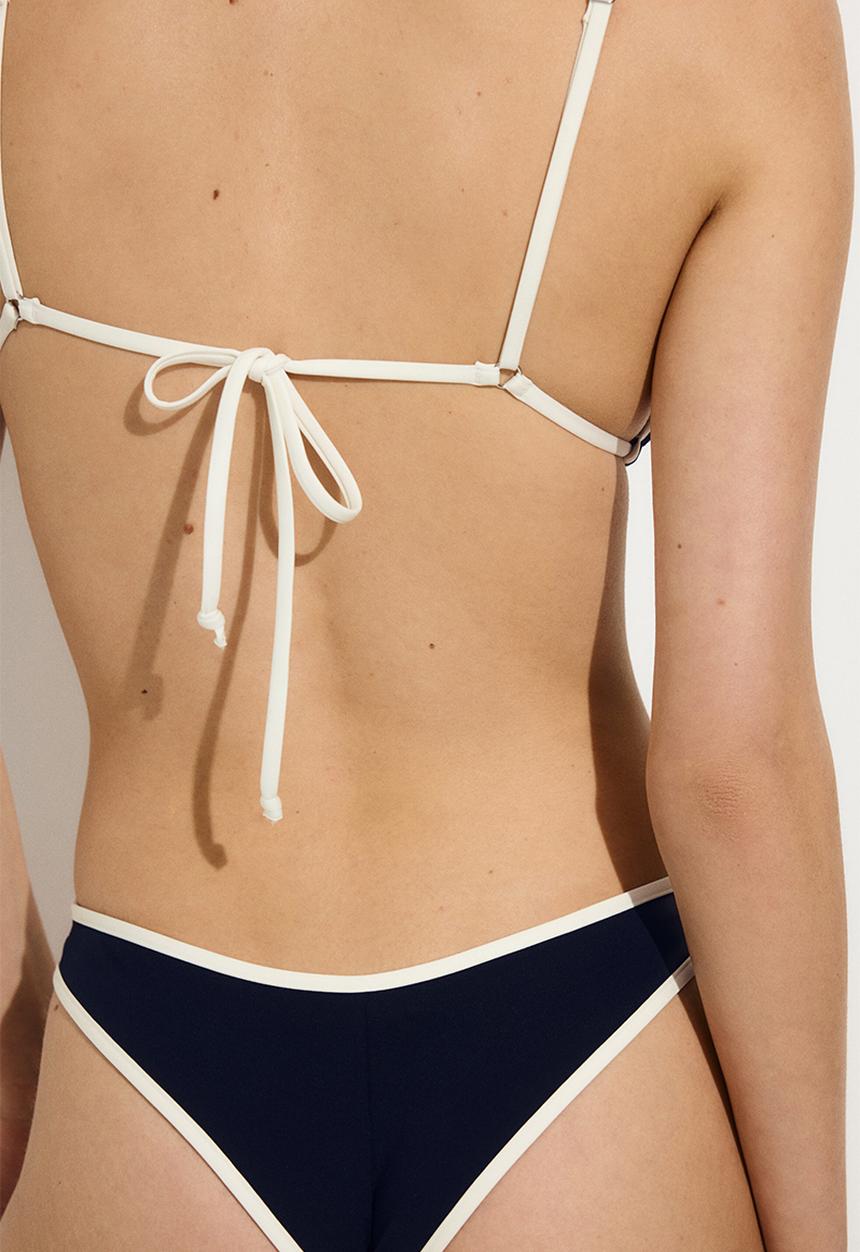 H&M - Brazilian bikini bottoms - navy blue/white