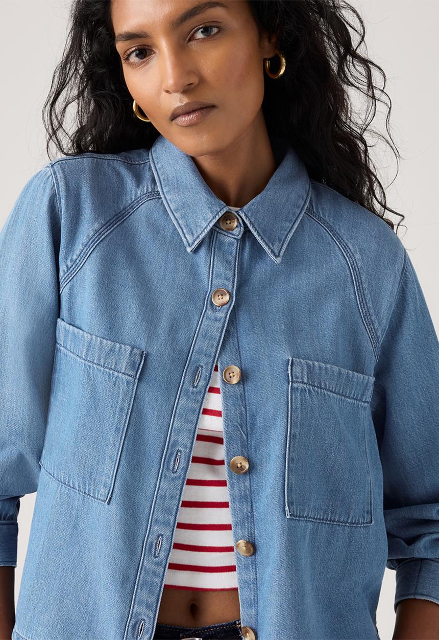 Levi’s® - Tini Ls Utility Shirt - Poolside Blue