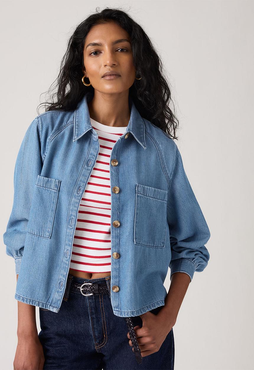 Levi’s® - Tini Ls Utility Shirt - Poolside Blue