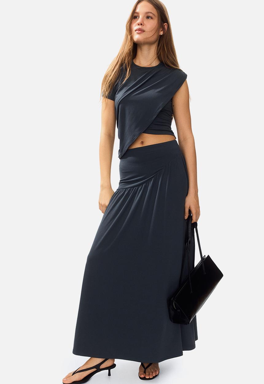 H&M - Maxi skirt - dark grey