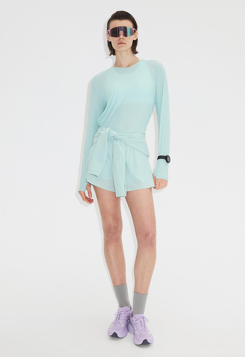 H&M - Sports top with drymove™ - amazonite blue