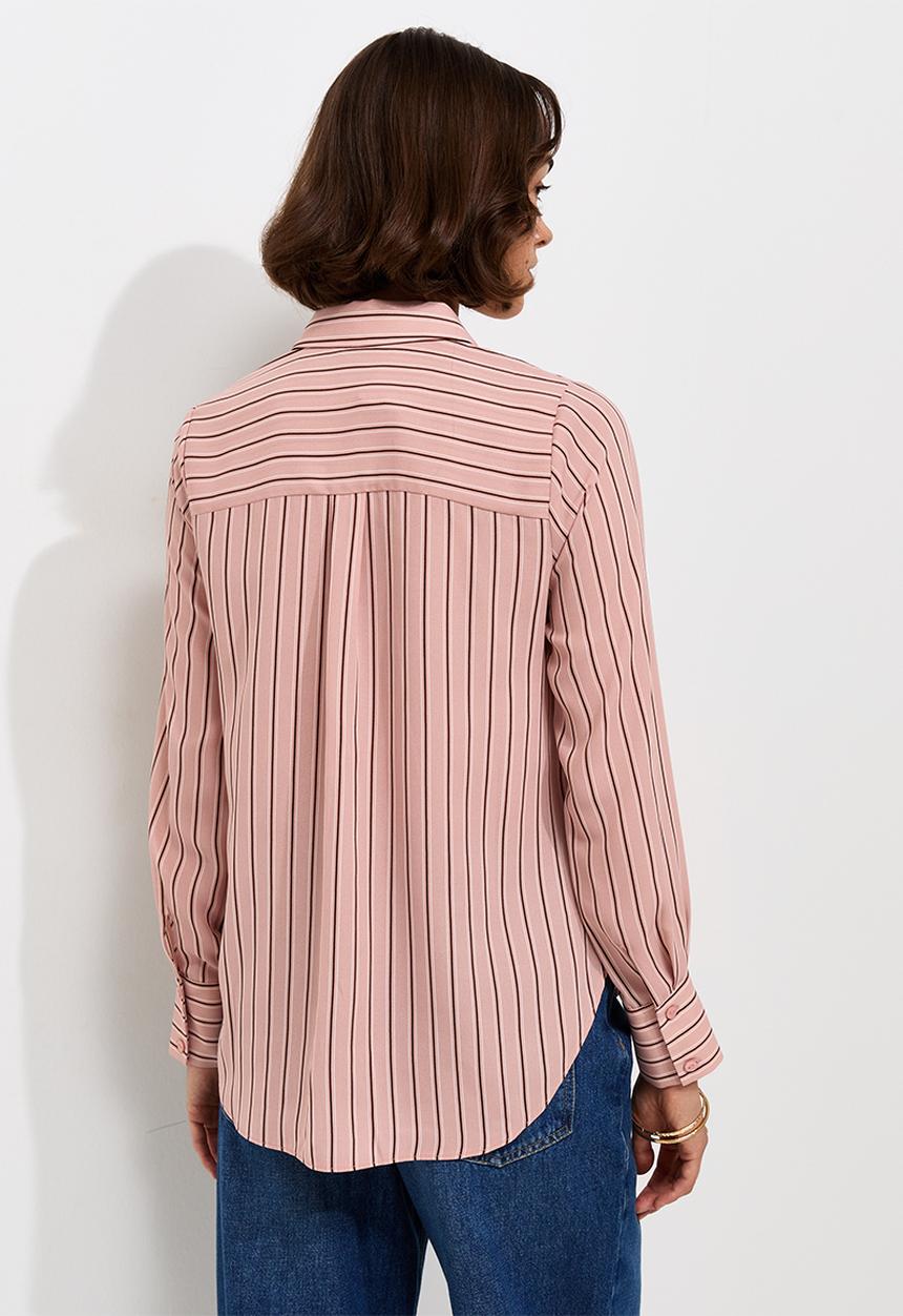 New Look - K Claire 'Print' Ls Shirt - Pink