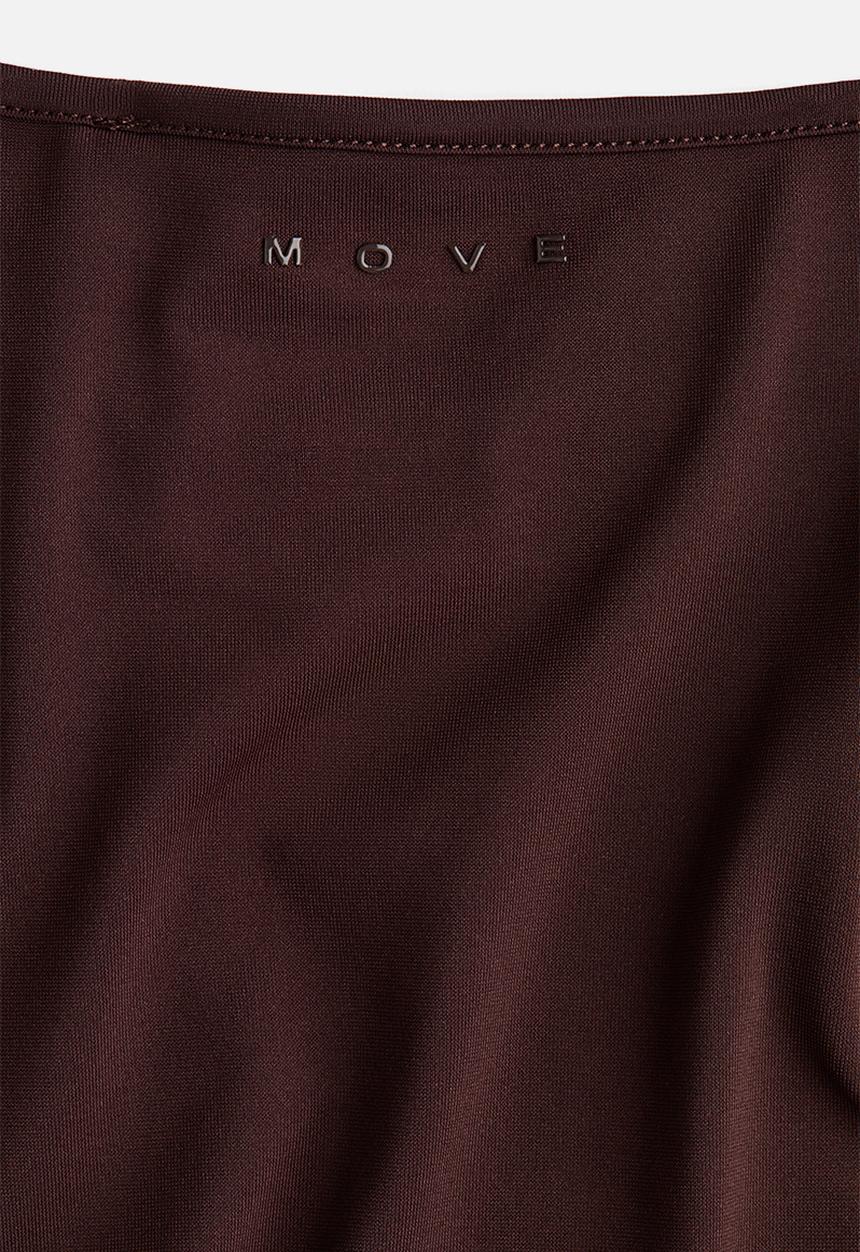 H&M - Seamless slim fit sports top with softmove? - warm brown