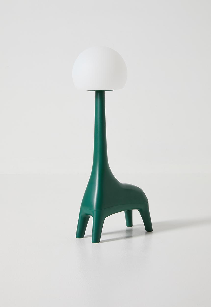 Pop Candy - Bulb head character night light - dark green