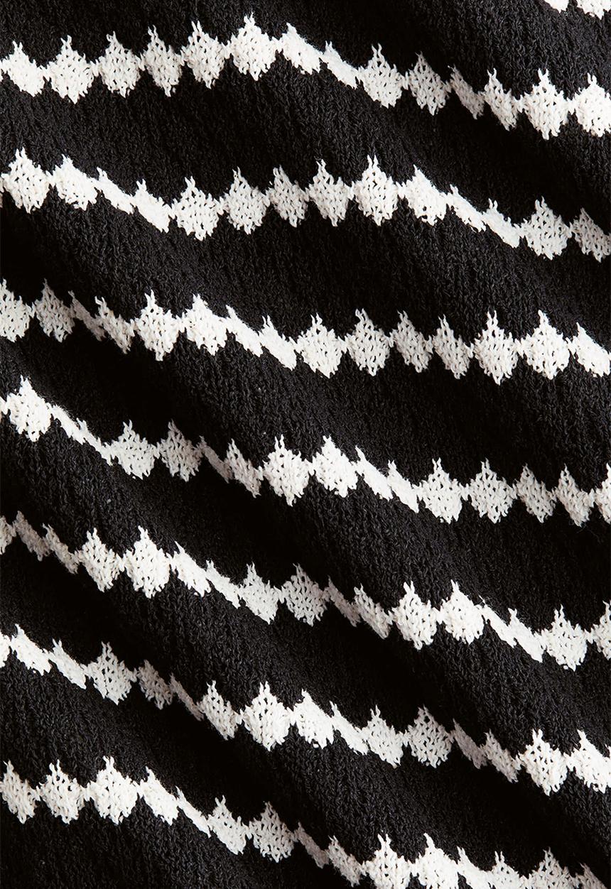 H&M - Mama before & after knitted trousers - black/striped