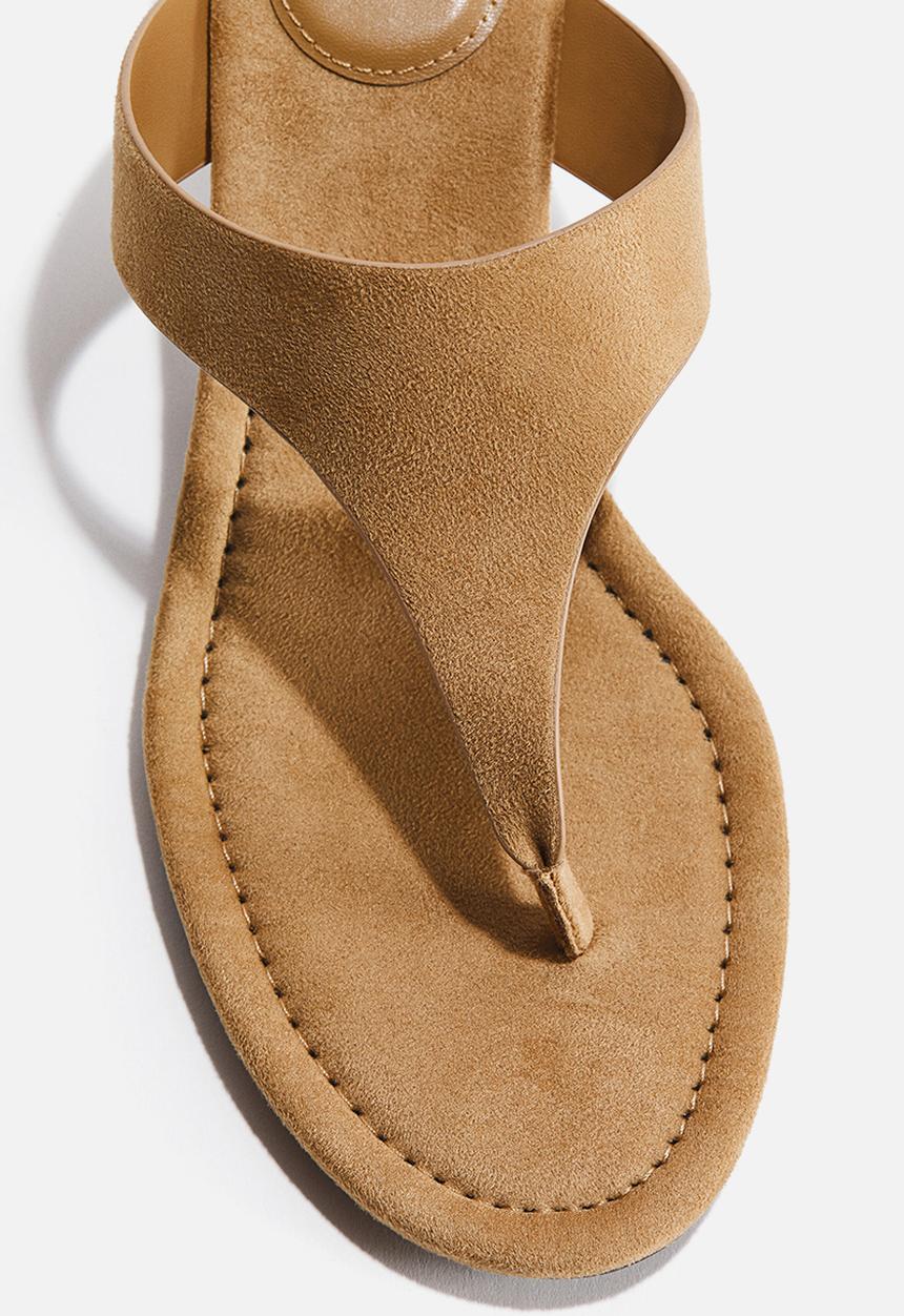 H&M - Kitten-heeled sandals - beige