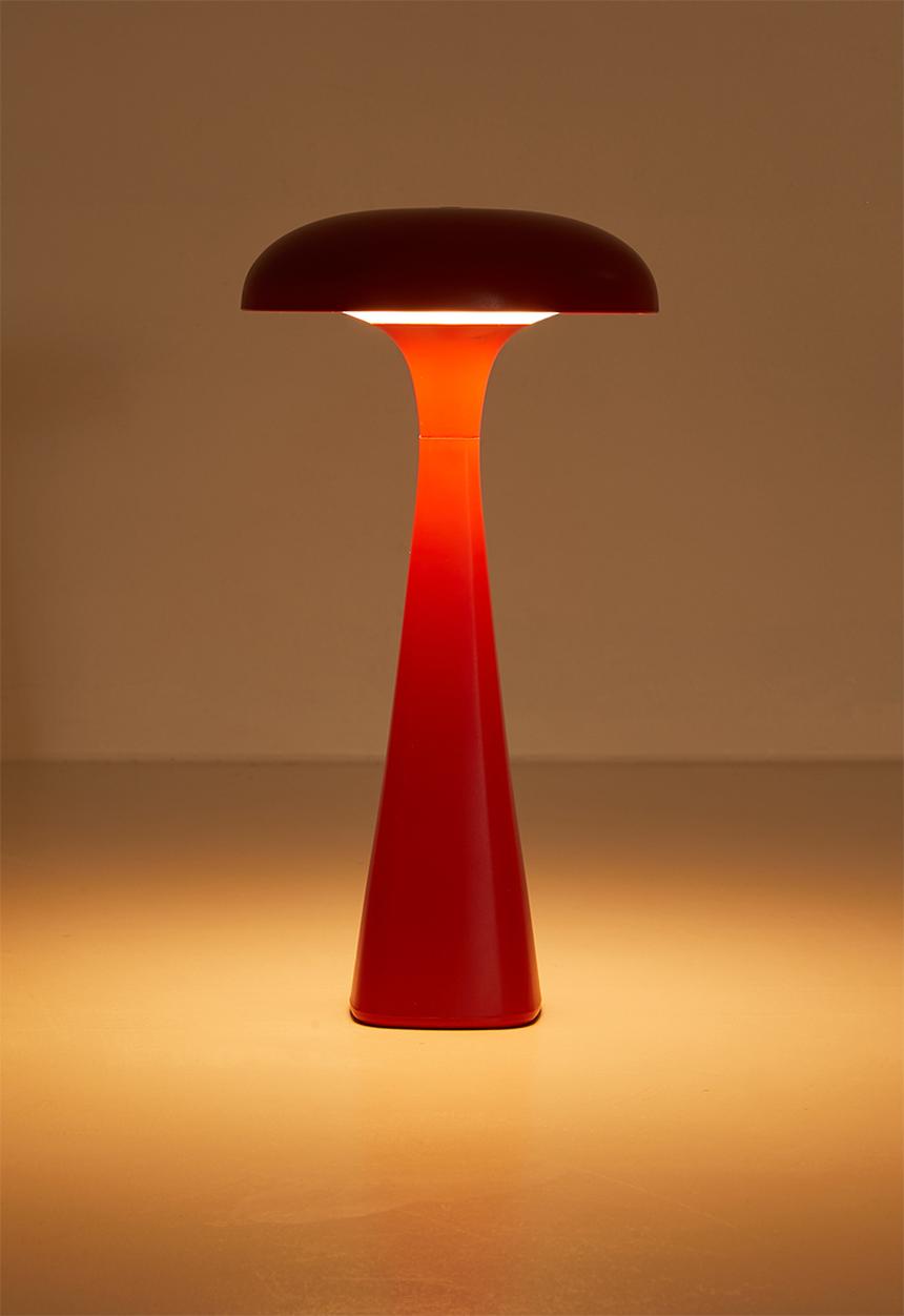 Pop Candy - Rechargeable LED trumpet base lamp - red