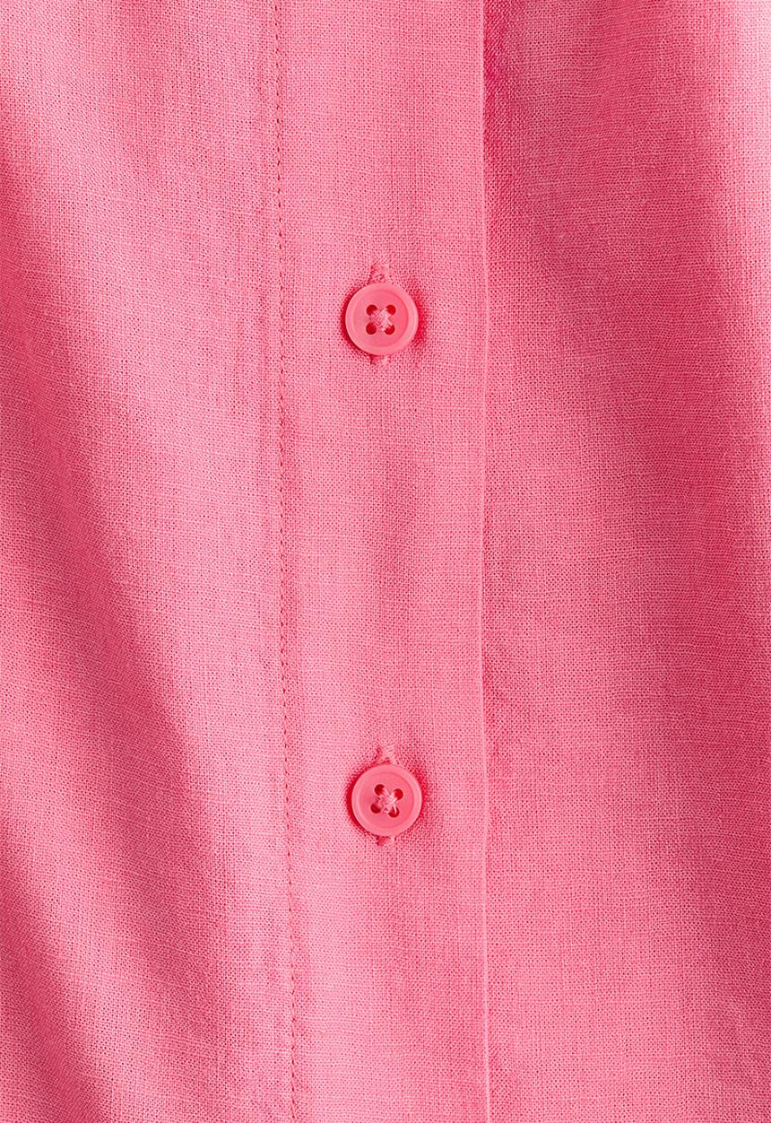 H&M - Linen-blend shirt - pink