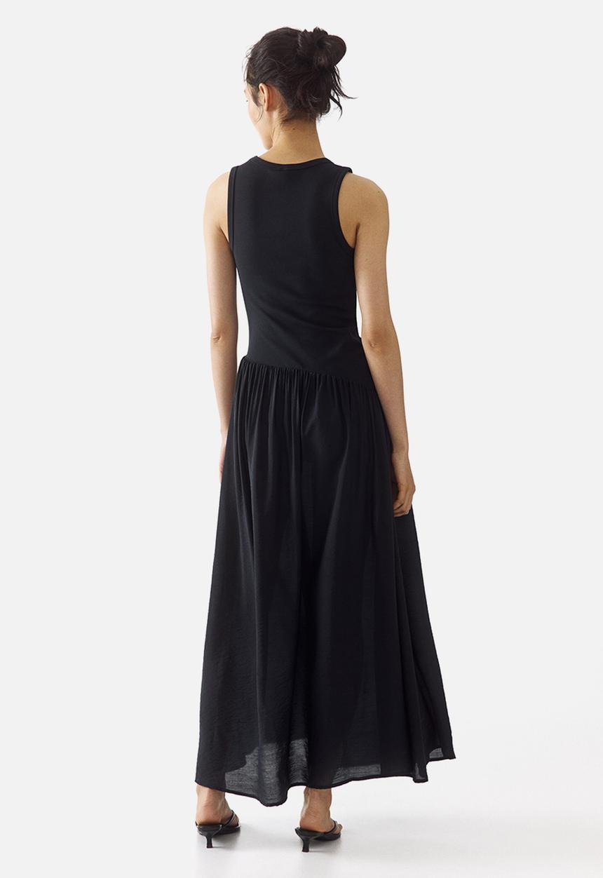 H&M - Flared-skirt dress - black