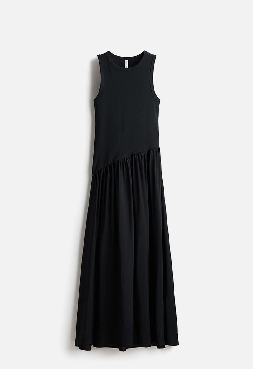 H&M - Flared-skirt dress - black
