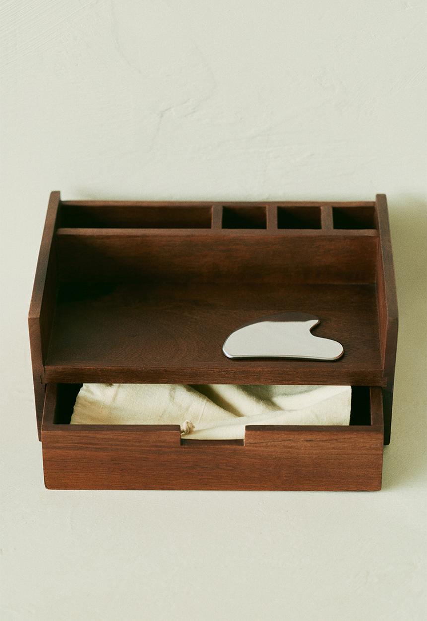 H&M - Wooden organiser - dark brown